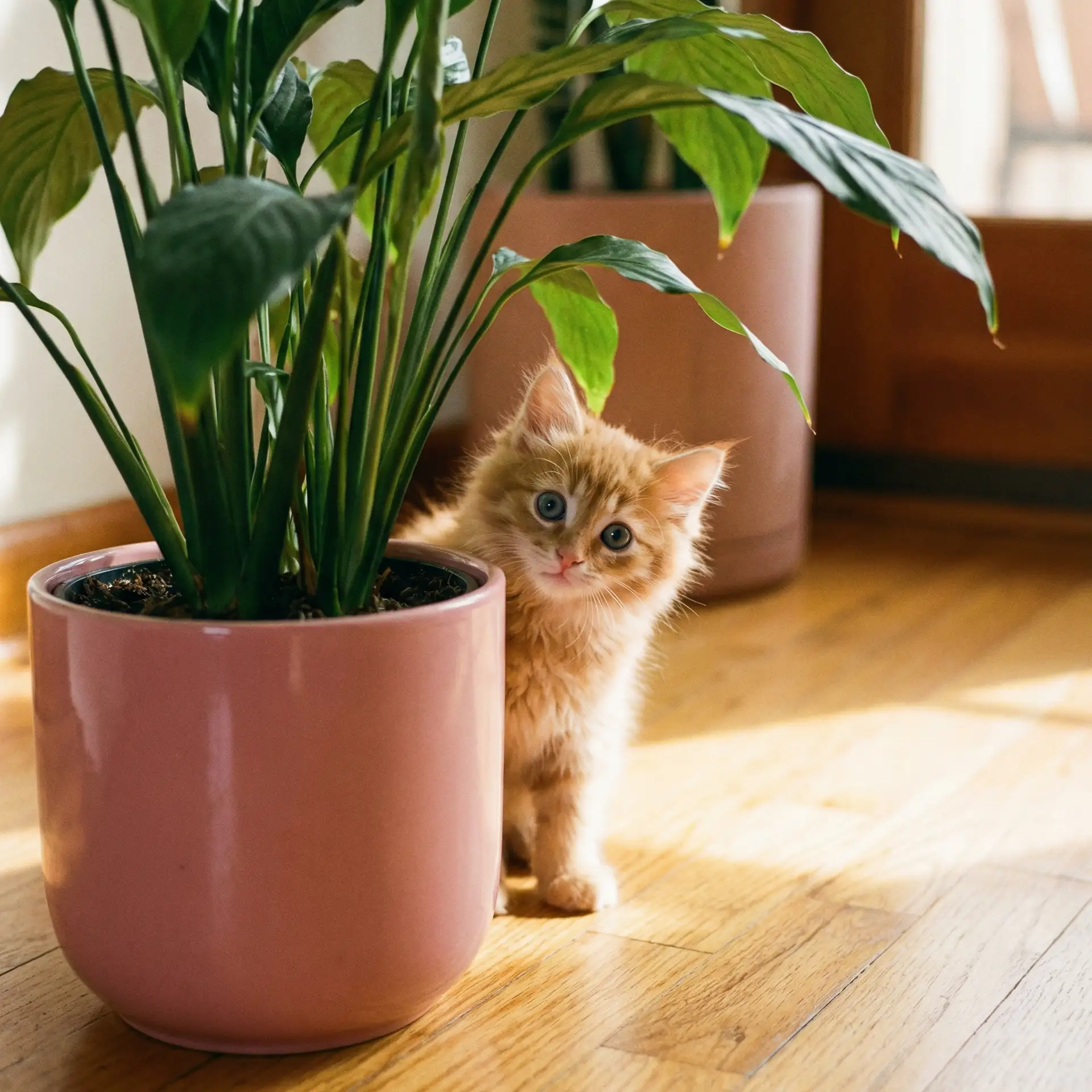 小猫从花盆后探头 - 漂亮的保姆HD完整版免费